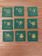 vintage  Girl Guide nine staged badges Brand New