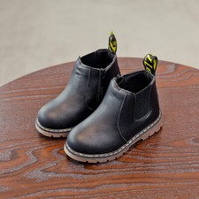 Kids Fur Lined Snow Boots Boys Girls Toddler Waterproof Warm Winter Shoes Size