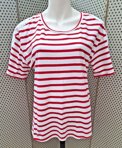 Tesco red white striped - f&f,