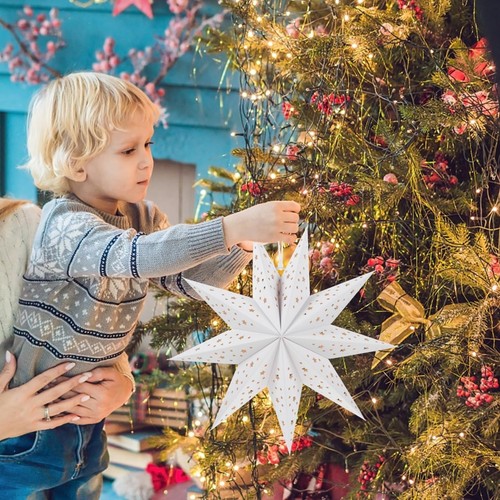 Christmas star lantern 3pcs - star,