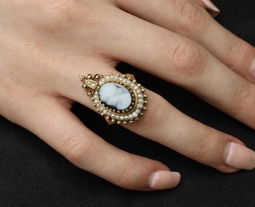 Antique onyx cameo natural - cameo, &