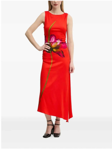 Desigual red orchid print - red, orchid-print