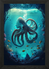 Tentacles Framed Wall Art