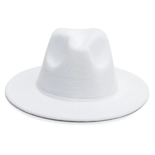 White classic fedora - classic,