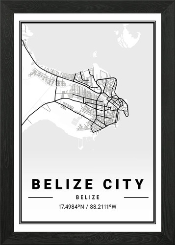 Belize city light map - belize,