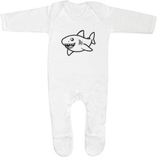 'Happy Shark' Baby Romper