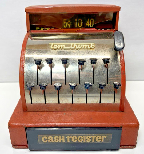 Tom thumb toy cash register - tom,