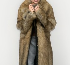 Nasty Gal Faux Fur Long Coat