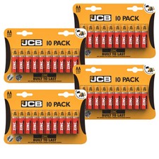 40x AA Genuine JCB Zinc Carbon