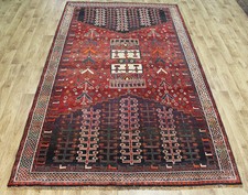OLD PERSIAN SHI'RAZ RUG WITH GREAT DESIGN SUPERB COLOUR 285 X 170 CM 