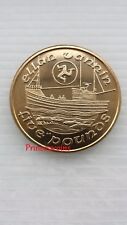 1992*UNC*ISLE OF MAN ELLAN VANNIN FISHING BOAT £5 FIVE POUND COIN