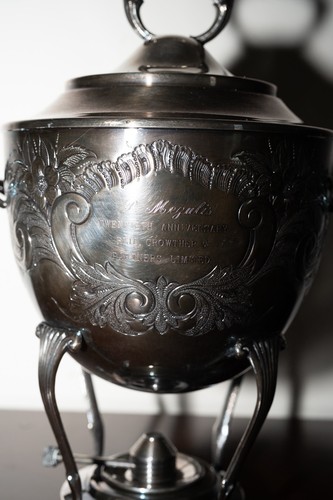 Silver plate samovar - silver,
