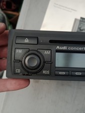 AUDI TT CONCERT STEREO RADIO CD PLAYER HEAD UNIT WORKING 4B0035186P A4 A6+CODE B