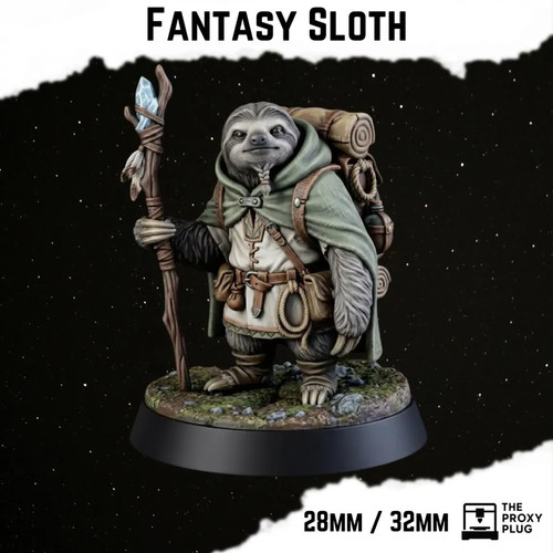 Fantasy sloth tabletop - sloth, ttrpg