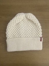 Levis Cream/  White Beanie Hat