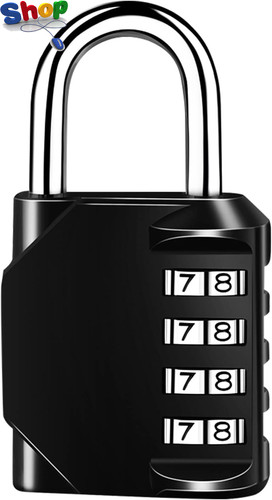 Combination padlock with - with, 4
