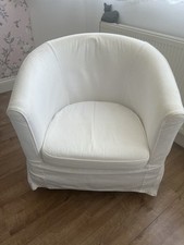 IKEA Tullsta tub Chair With White cover