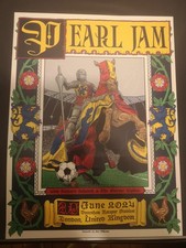 Pearl Jam Poster London 2024