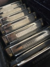 Hohner 1501/7 Bluesband 7 Pack Harmonicas with Case