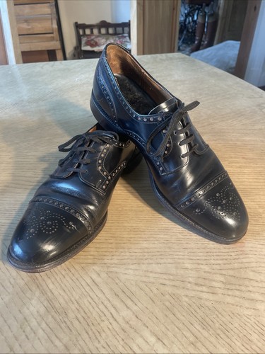 Church black leather oxford - leather,