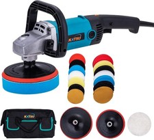 KATSU Car Polisher 1200W Buffer Machine 150/180mm + 20pcs Kit & Open Boxed