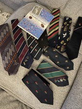 Lancashire CCC Ties X10, Few Rarer Older Ones Here +Ex Player David Green Book.