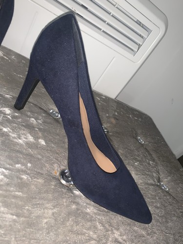 Womens navy court stiletto - court,