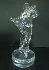 Rare Edinburgh Crystal golfer