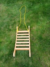 Wooden Snow Sleigh, Sledge, Toboggan