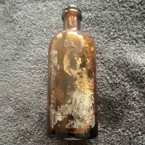 Small vintage amber - amber, glass