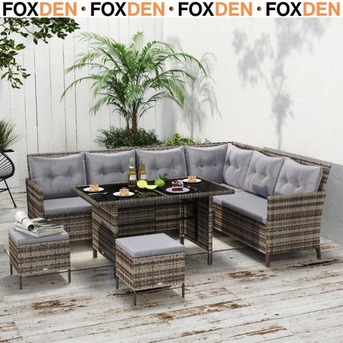 Seater patio wicker sofa - 8,