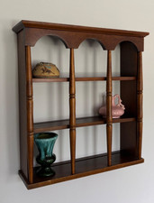 vintage wooden wall display