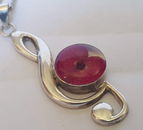 Sterling silver treble - , clef