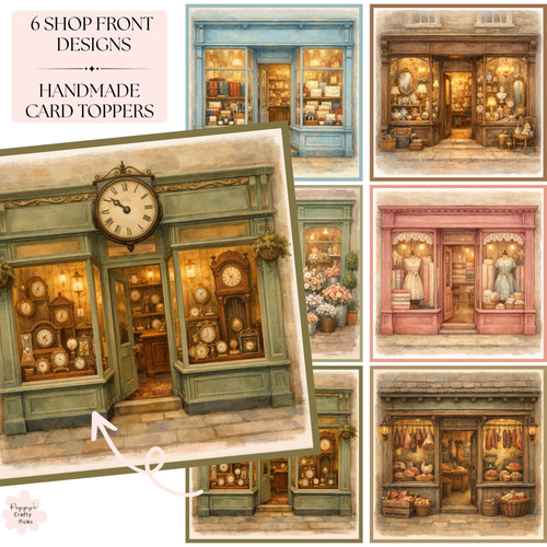 Vintage shop front card - 6,