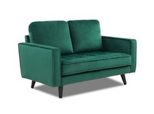 Dk Green Velvet Sofa 2 Seater