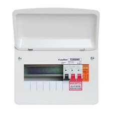 FuseBox F2006MX 6-Way RCBO Main Switch Consumer Unit with T2 SPD