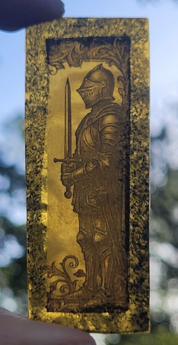 Stained glass knight handmade - stained,