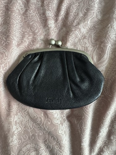 Saddler black leather coin - leather,