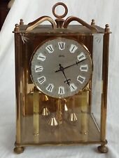 Antique Koma Clock Clock 400 Day Brass Glass Made in West Germany 