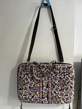 Vera Bradley Laptop Bag Purple Flowers Hard Body Case