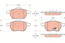 FRONT BRAKE PAD SET DISC BRAKE