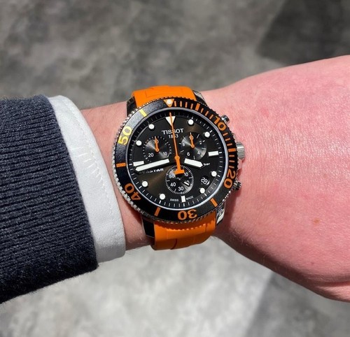 New tissot mens watch - watch, orange