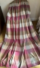 FABULOUS BESPOKE HEAVY QUALITY WOOL BLEND CHECK CURTAINS