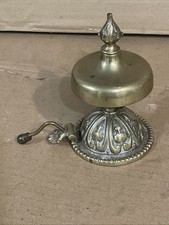 Vintage brass shop counter hotel reception bell desk table ( Needs Repairing )