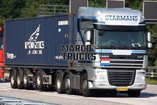 Truck Photo DAF XF Container Semi Trailer Netherlands Silver STARMANS #i2lw