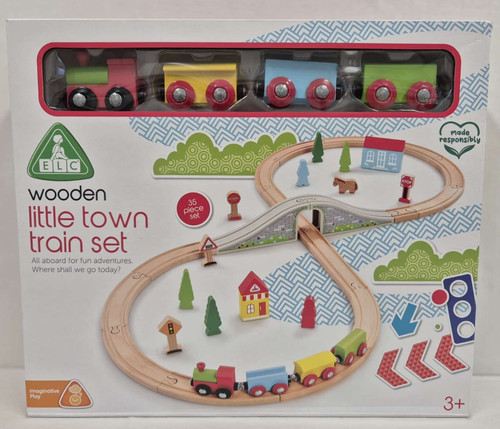 Elc wooden little town - town, train