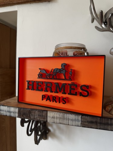 Hermes paris sign for - 3d,