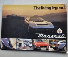 Original Maserati Kyalami, Merak SS & Khamsin 1980 UK Market Sales Brochure.