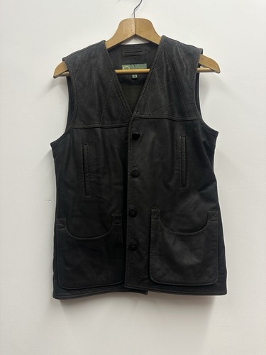 Leather shooting waistcoat - leather,