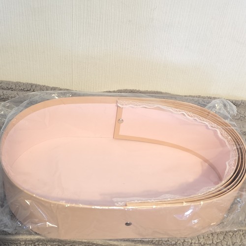 Pink oval lampshade - oval, lace